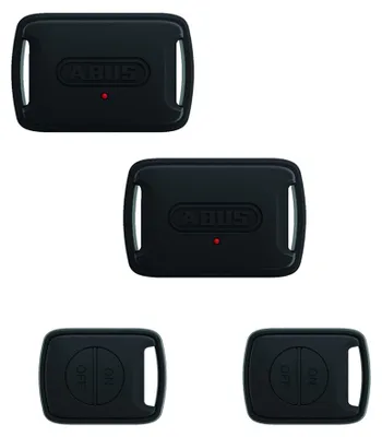 Produktbild von ABUS Alarmbox RC - 2er Set - Mobile Alarmanlage + Fernbedienung zum Aktivieren und Deaktivieren - sichert Fahrräder, Kinderwagen, E-Scooter - intelligenter 100 dB Alarm