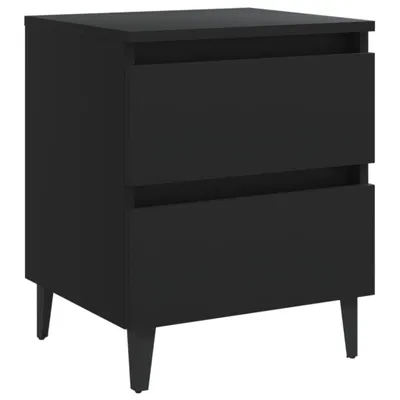 Produktbild von Nachttisch Schwarz 40x35x50 cm Holzwerkstoff