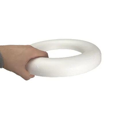Produktbild von Styropor-Halbring, weiß, 30cm durchmesser