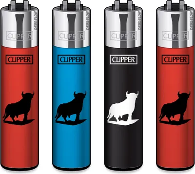 Produktbild von Clipper Feuerzeug 4er Set Toro Turistico Camapna