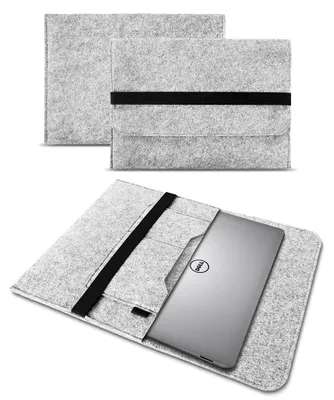 Produktbild von Sleeve Hülle für Dell XPS 13 Tasche Filz Laptop Cover Notebook 13 - 14 Zoll CaseFarben:Helles Grau