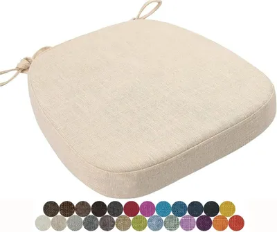 Produktbild von Stuhlkissen 1 Stück, Rutschfestes Sitzkissen Für Esszimmerstühle, Garten Und Büro, 43x42x5cm