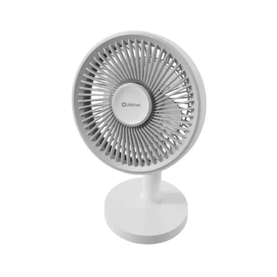Produktbild von Platinet PRDF0576 Akku Tischventilator 4W 1800mAh Weiß