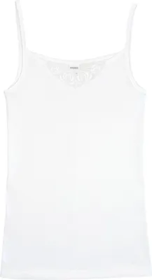 Produktbild von HERMKO 1540 Damen Trägerhemd mit Motiv aus 100% Baumwolle, Farbe:weiß, Größe:44/46 (L)
