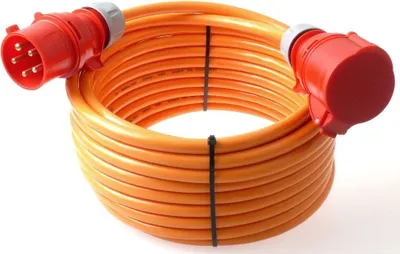 Produktbild von CEE Starkstromkabel H07BQ-F PUR 5G4 32A PCE wahlw. Phasenwender 5-50m, Phasenwender:ja, Länge:30m