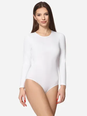 Produktbild von Merry Style Damen Langarm Body MS-114(Weiß, L)