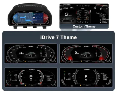 Obrázok produktu pre Digitálny prístrojový panel, navigácia v reálnom čase, integrované ovládanie multimédií, verzia F25 s CarPlay