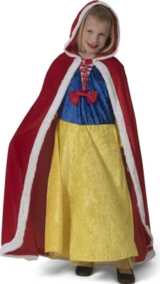 Produktbild von Königsumhang mit Fellbesatz für Mädchen - Rot | Cape Kostüm Königin Prinzessin