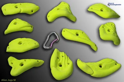 Produktbild von Move-it-Climbingholds - Alien Jugs M (Klettergriffe-Set),rot