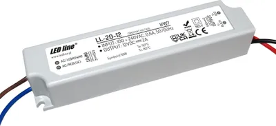 Zdjęcie produktu dla Transformator LED 20W 2A 12V zasilacz IP67 wodoodporny transformator do oświetlenia żarówkami LED