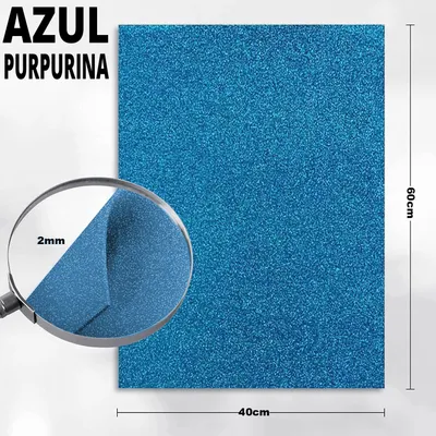 Obrázek produktu pro Lesklé desky z pěny EVA – kreativní materiál – 40 x 60 cm – 2 mm – balení 24 kusů – flexibilní – modro-fialové