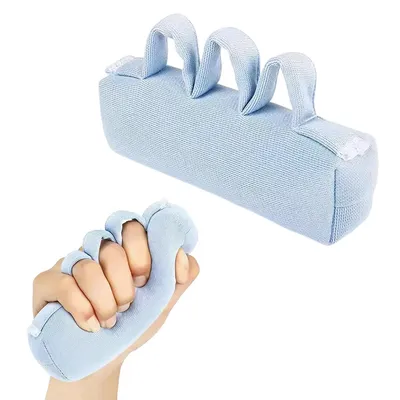 Produktbild von 2 Stück Finger-Kontraktur-Griff,Handflächen-Griffe,Handflächen-Schutz,Hand-Kontraktur-Kissen für Rehabilitation,Schlaganfall,Hemiplegiker,Arthritis