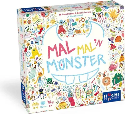 Produktbild von HUCH! | Mal mal´n Monster | Kinderspiel | Würfelspiel | Monstermäßiger Malspaß, auch für Nicht-Maler | fördert Kreativität | Zeichne dein individuelles Monster | für 2 bis 4 Spieler ab 5 Jahren