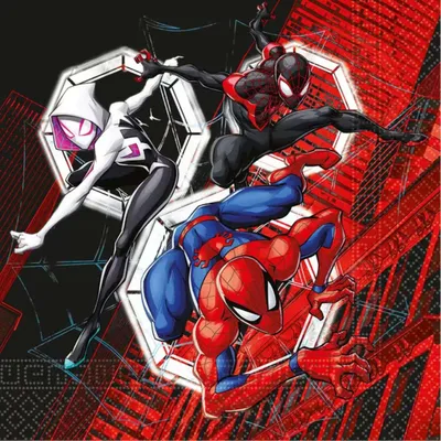 Produktbild von "Spider-Man World Of Webs" Partydeko Artikel Variante: 20 Servietten | 33x33cm Papier