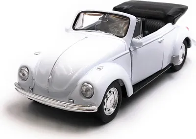 Produktbild von Onwomania Modellauto Käfer Beetle Cabrio Weiss Auto Mst. 1:34-39