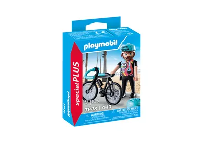 A Playmobil Special Plus Rennradfahrer Paul 71478 toy set packaging.