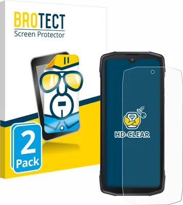 Produktbild von 2x Für Cubot King Kong Star 5G Schutzfolie BROTECT Displayschutz Display Schutz Folie Klar Transparent