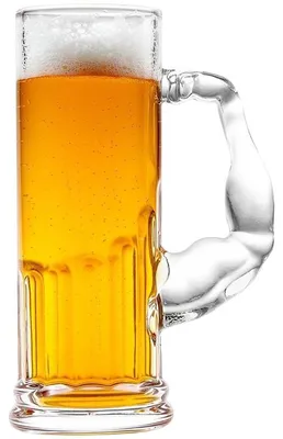 Productafbeelding van Glazen Bierpul met Biceps-handvat 620 ml