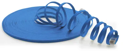 Productafbeelding van Cat6 Platte Ethernetkabel LAN-kabel 1x 0,5m Gigabit blauw