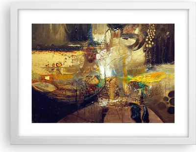 Produktbild von Gerahmtes Poster - Weißer Rahmen - Abstraktion modern - 40x30 cm - Wand Bild - Wanddeko - Wandbilder - Kunstposter - Wandposter - Bilderrahmen - Bilder - Kunstdruck - Wandbild - P2WAA40x30-3483