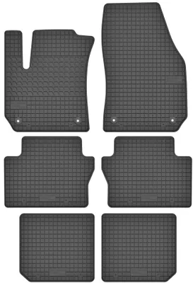 Immagine prodotto di Tappetini in gomma adatti per Opel Zafira B (2005-2011) per 7 persone Set di tappetini in gomma neri + tappo