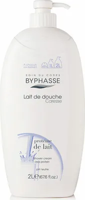 Image de Gel Douche Byphasse Caresse Gel De Ducha Protéines de Lait 2 L
