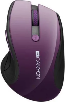Produktbild von Canyon CNS-CMSW01P, rechts, Optisch, RF Wireless, 1600 DPI, Schwarz, Violett