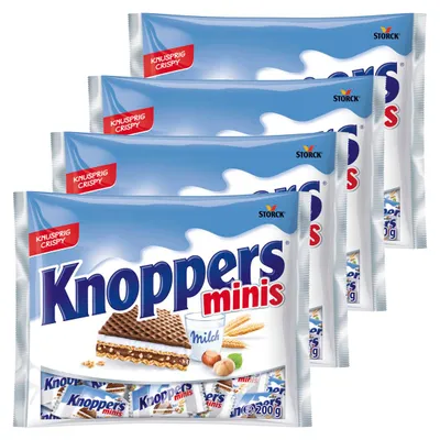 Image de Knoppers le petit déjeuner et tout y est ! Minis 200g paquet de 4