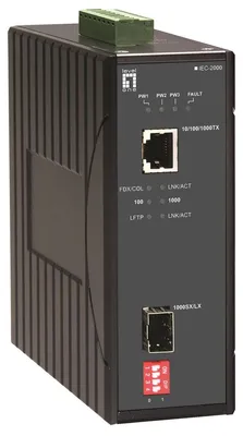 Obrázek produktu pro LevelOne IEC-2000 - Media konvertor - GigE - 10Base-T, 1000Base-LX, 1000Base-SX, 100Base-TX, 1000Base-T - RJ-45 / SFP (mini-GBIC)