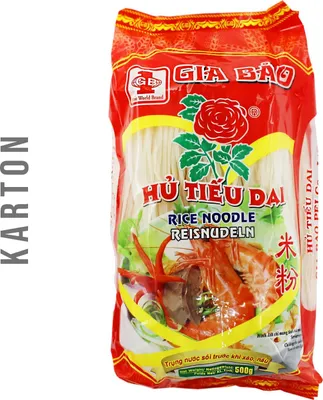Produktbild von Gia Bao Reisnudeln Hu Tieu Dai 20x500g