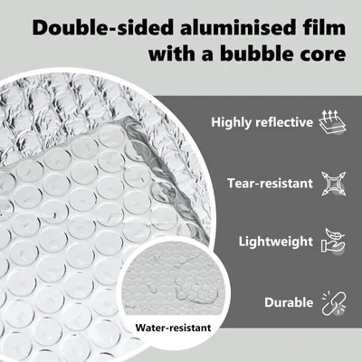 Obrázek produktu pro vidaXL Reflexní fólie na radiátory, stříbrná, 5 x 0,6 m, polyethylen