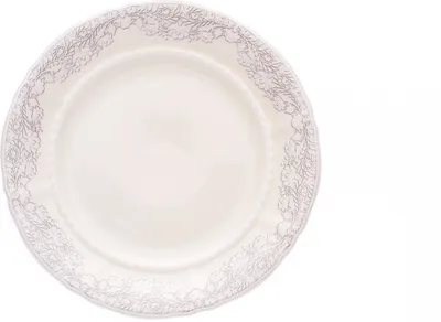 Zdjęcie produktu dla Talerz deserowy, 19 cm, Sonata, szara koronka, kość słoniowa, Leander