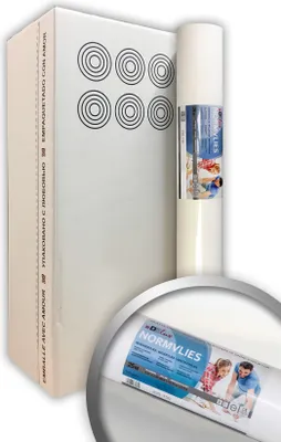 Produktbild von NORMVLIES 150 g Renoviervlies 6 Rollen 112,5 m2 Glattvlies Malervlies glatte überstreichbare Vliesvliestapete weiß