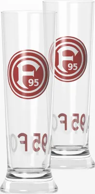 Produktbild von Fortuna Düsseldorf Weizenbierglas 2er-Set