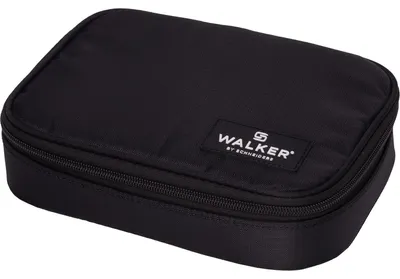 Produktbild von Walker 49114-380, Weiches Federmäppchen, Schwarz, Einfarbig, Reißverschluss, Pubertät, Uni