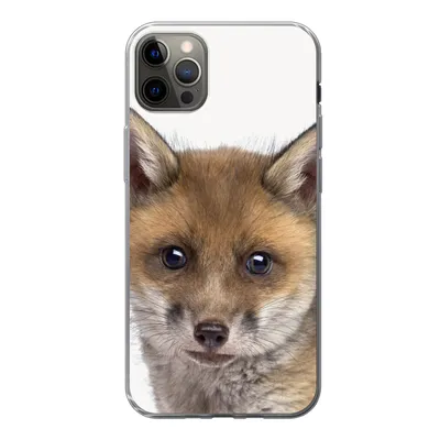 Produktbild von MuchoWow® Handyhülle Schutzhülle Hülle für iPhone 13 Pro Max Fuchs - Tiere - Jungtier - Jungen - Mädchen - Kind Silikon Softcase Handy Hülle - Mobiltelefon