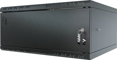 Image de Serverschrank 19" 4U, 450mm, Metalltür, schwarz