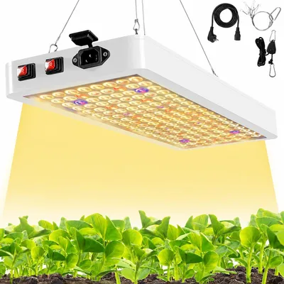 Immagine prodotto di Lampada a LED a spettro completo da 288 LED per piante, luce solare artificiale, lampada per la crescita di piante da interno, lampada per serre e sistemi idroponici