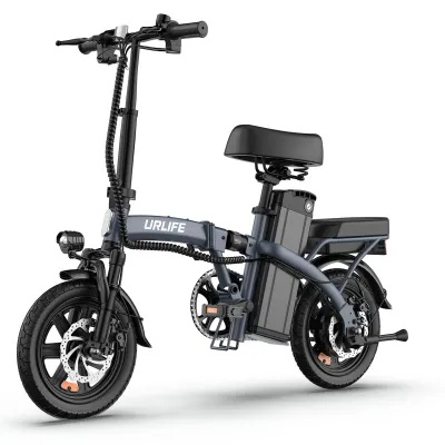 Produktbild von F1L leichtes klappbares E‑Fahrrad für Erwachsene, 14‑Zoll, 48V 7,5Ah Akku, 250W, 25 km/h, Doppelscheibenbremsen, 120 kg maximale Traglast