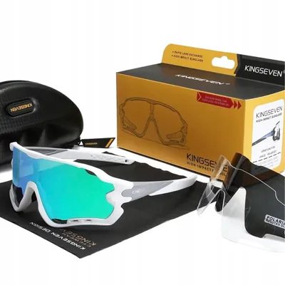 Zdjęcie produktu dla Okulary Rowerowe Polaryzacyjne Sportowe Gogle Na Rower 3 Wymienne Szkła