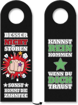 Produktbild von Betreten verboten - kannst rein kommen Türhänger mit Faust