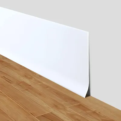 Obrázek produktu pro Lišta z měkkého PVC, samolepicí, šířka 15 cm, flexibilní obkladová lišta (bílá, 15 cm × 6 m)