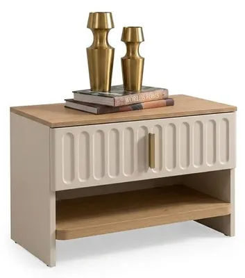 Image de Nachttisch beige moderner Stil Schlafzimmer