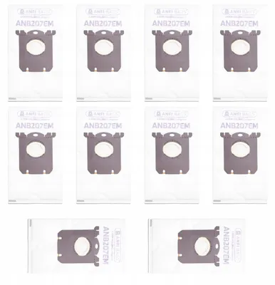 Imagen del producto de Bolsas para aspiradora de Electrolux y Philips - 10 unidades - Modelo S-Bag E201SM, E201B, E201S - Compatible con FC8021