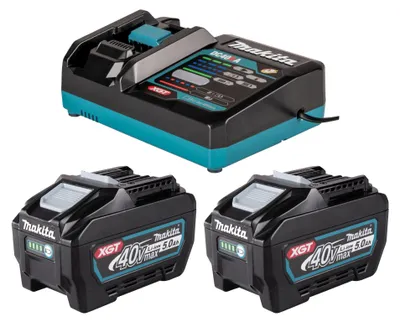 Image de Makita Power Source Kit 2x BL 4050 F batterie 40 V max. 5,0 Ah + chargeur DC 40 RA ( 1911V6-0 )