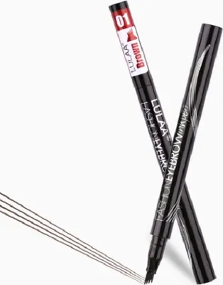 Produktbild von Augenbrauenstift Tattoo Stift fester Microblading Gabelspitze Farbe BLACK/SCHWARZ