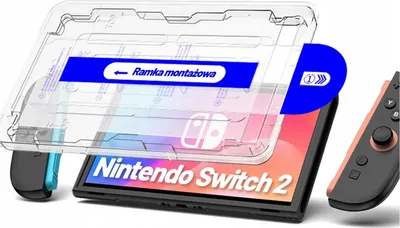 Zdjęcie produktu dla SZKŁO HARTOWANE Z APLIKATOREM RAMKĄ do Nintendo Switch 2 2025