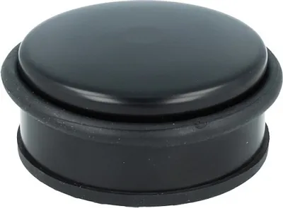 Produktbild von Massiver Metall Bodentürstopper Schwarz matt Türstopper Türpuffer rutschfest flach