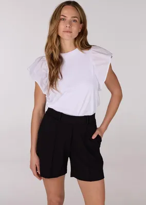 Immagine prodotto di Jansen Amsterdam Felipa Camicia CO 129 Manica a cappuccio con volant Bianco
