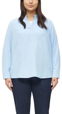 Produktbild von s.Oliver Damen Bluse – Stehkragen, Langarm, Regular Fit